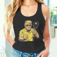 Damen Lustiges Trump-Spiel Pickleballatertag Papa Weihnachten Mit-Ausschnitt Tank Top