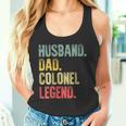 Damen Lustigesintage-Geschenk Ehemann Papa Colonel Legende Retro Mit-Ausschnitt Tank Top