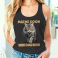 Damen Maine Coon Papa Katzenliebhaber Maine Coon Dad Mit-Ausschnitt Tank Top