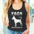 Deer Pinscher Papa Motif Dog Tank Top