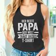 Der Beste Papa Der Welt S Tank Top