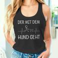 Der Mit Dem Hund Geht Hunde Heartbeat Dog Lovers S Tank Top