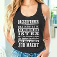 Digger Driver Slogan Digger Driving Digger Guide Tank Top