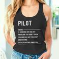 Divertido Título De Trabajo De Pilot Definition Camiseta sin mangas