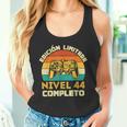 Edición Limitada Nivel 44 Completo Gamer Cumpleaños 44 Años Camiseta sin mangas