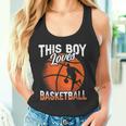 A Este Chico Le Encanta El Baloncesto Partido Jugador Camiseta sin mangas