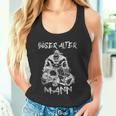 Evil Old Maniking Skull Dad Grandpa Skull Tank Top