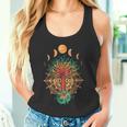 Fase Luna Om Espiritualidad & Símbolo Del Árbol De Meditación Camiseta sin mangas
