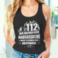 Feuerwehr 112 Wir Machen Hausbesuche Fireman Tank Top