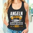 Fischen & Bier Darum Bin Ich Hier Fischen Tank Top