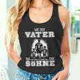 Football Papa Wie Der Fater So Die Söhne Father's Day Tank Top