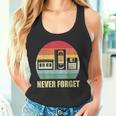 Never Forget Audio Cassette 70S 80S 90S Camiseta sin mangas