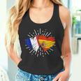 Francia España Amistad Corazon Francia Italiano Camiseta sin mangas