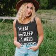 Eat Sleep Weld Repeat Welding Pullover Tank Top