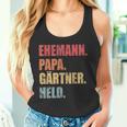 Gärtner Papaater Ehemann Garten Gartenarbeitatertag Tank Top