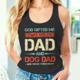 Herren God Hat Mir Zwei Titel Geschenkt Papa Und Hund Papa Lustigerater Tank Top