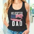 Herren Hubschrauber Papa Usa Flagge Hubschrauber Pilotatertag Tank Top