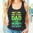 Herren Ich Habe Zwei Titel Papa Und Opa Ich Rocke Sie Beide Tank Top