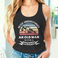 Herren Old Man With A Backhoe Lustiger Bagger Geschenk Papa Tank Top