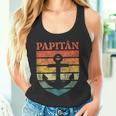 Herren Papa Wortspiel Kapitänatertag Papitän Tank Top