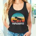 Herren Papasaurusater Tag Dinosaurier Papa Saurus Geschenk Dino Tank Top