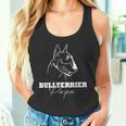 Hund Bullterrier Spruch Bulli Hunde Bullterrier Papa Tank Top