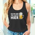 Ich Bin Nur Zum Saufen Hier Party Bier Sauf Slogan Tank Top