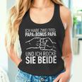 Ich Habe Zwei Titel Papa & Bonus Papa Bester Dad Der Welt Tank Top