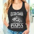 Ich Habe Zwei Titel Quadfahrer Und Papa Atv Quad Father's Day Tank Top