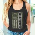 Intotheamintage Best Papa Ever Retro Us-Flagge Hirsch Tank Top