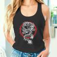 Japonés Estético Dragón Y Sol Símbolo Kanji Japón Tatuaje Camiseta sin mangas