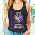 Lila Band Papa Alzheimers Bewusstsein Passende Outfits Tank Top