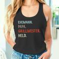 Lustige Idee Zumatertag Ehemann Papa Grillmester Held Tank Top