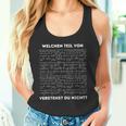 Mathematik Algebra Mathe Welchen Teilerstehst Du Nicht Tank Top