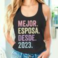 Mejor Esposa Desde 2023 1 Aniversario De Boda 1 Año Camiseta sin mangas
