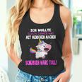 Was Mit Menschen Machen Unicorn Saying Tank Top