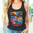Mujeres Coloridas Flores Abstractas Arte Gráfico Arte Mujeres Camiseta sin mangas