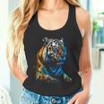 Obra De Arte De Tigre Animal Arte Camiseta sin mangas