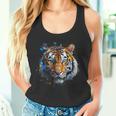 Obra De Arte De Tigre Colorido Animal Arte Tigre Camiseta sin mangas