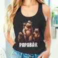 Papa Bärater 3 Kinder Familien Papaatertag Tank Top