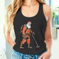 Papá Noel Como Detectorista De Metales Detección De Metales Navidad Camiseta sin mangas