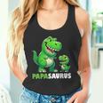 Papa Papasaurusatertagatertagsgeschenk Dino Papa Tank Top