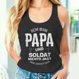 Papa Und Soldat Für Freund Mann Armee Bundeswehr Tank Top