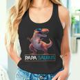 Papasaurus Dinosaurier Geburtstag Papa Saurus T-Rexatertag Tank Top