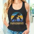 Papasaurus Für Papa Zumatertag Weihnachten Geburtstag Tank Top