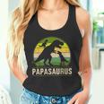 Papasaurus Zwei Kinder Für Papa Zumatertag Weihnachten Tank Top