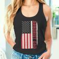 Patriotische Holzbearbeitung Holzarbeiter Arborist Papa Amerikanische Flagge Tank Top