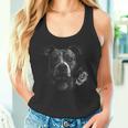 Plain Portrait Of Stafford Terrier And Rose Tank Top