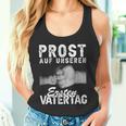 Prost Auf Unser Ersten Father's Day Father Papa Hands Fiste Tank Top