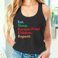 Repetición De Pollo Frito Coreano Eat Sleep Para Los Amantes Del Pollo Camiseta sin mangas
